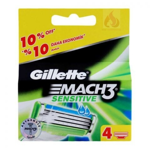 Buy Gillette Mach3 Sensitive Cartridges Blades 4Pack in Pakistan
