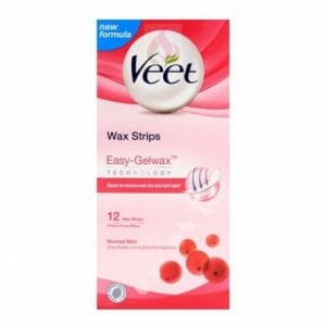 Buy Veet Easy-Gelwax normal Skin Wax Strips-12 Pack in Pakistan