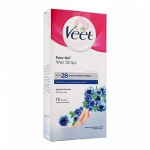 Buy Veet Almond & Cornflower Easy Gel wax Strips-12 Pack in Pak