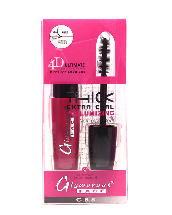 Buy Glamorous Thick Extra Curl Face BOB Mascara 4D in Pakistan