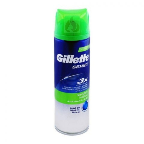 Buy Gillette Sensitive Skin 3X Action Shave Gel 200ml in Pak