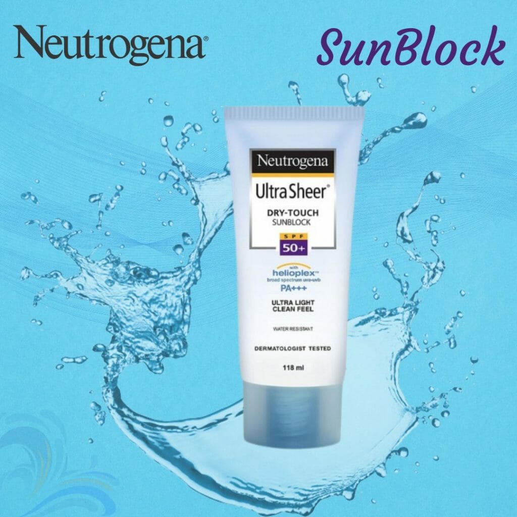 Best Neutrogena Ultra Sheer Dry Touch SPF-70 Sunscreen @ HGS Cosmetics
