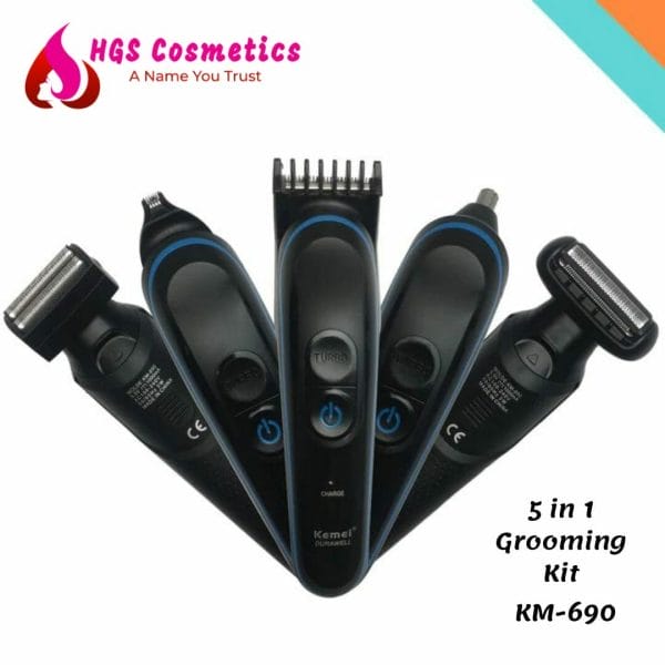 Kemei Km 5 In 1 Grooming Kit - 690