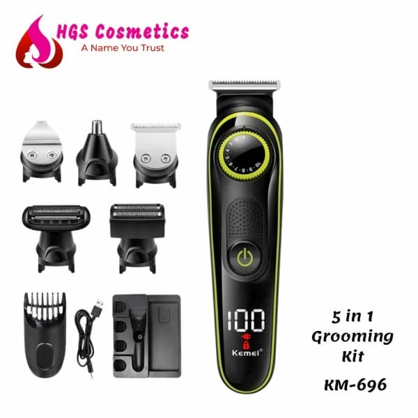 Kemei Km 5 In 1 Grooming Kit - 696