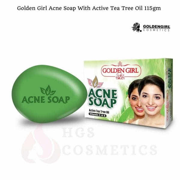 Golden Girl Acne Soap With Active Tea Tree Oil - 115gm
