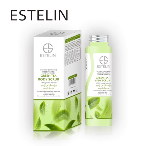 Estelin Bath Salt Soothing Body Scrub Exfoliating - Green Tea