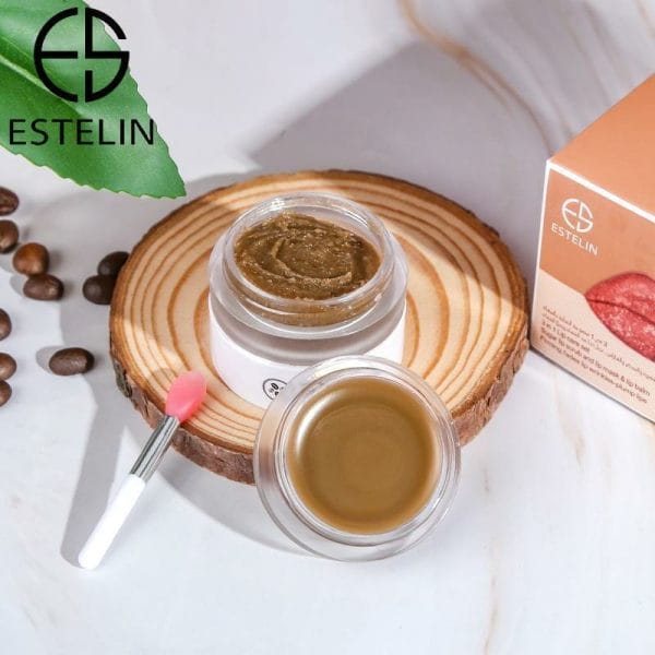 Estelin Coffee Sugar 3 In 1 Lip Scrub - Mask And Balm