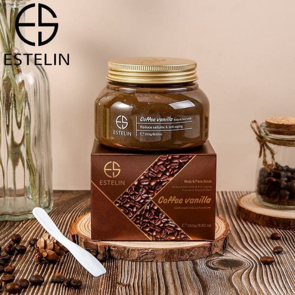 Estelin Coffee Vanilla Face And Body Scrub - 250g