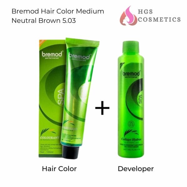 Bremod Hair Color Medium Neutral Brown 5.03