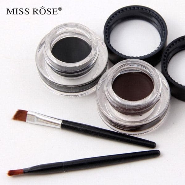 Miss Rose Gel Eyeliner Color Set Black And Brown - 2