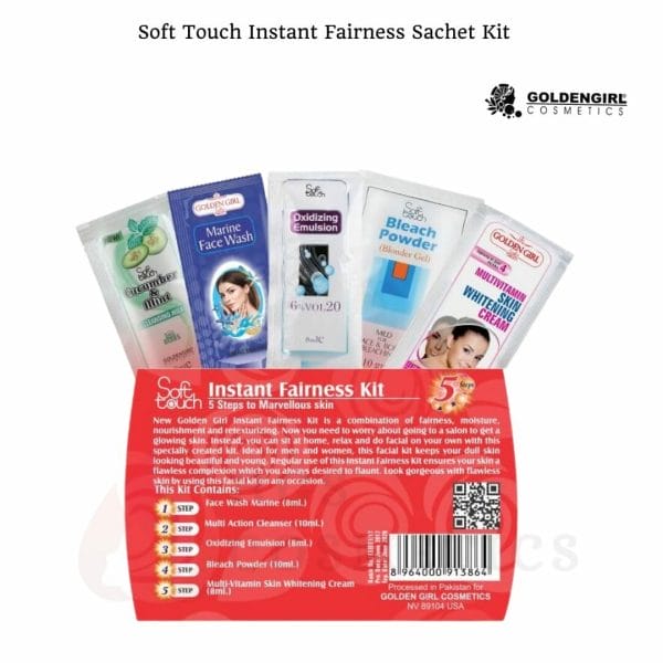 Golden Girl Soft Touch Instant Fairness Sachet Kit