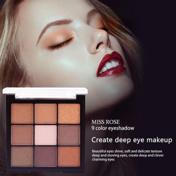 Miss Rose 9 Color Pearlescent Matte Eyeshadow Palette